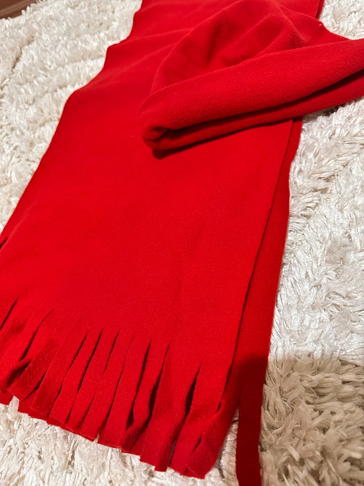 Kadın Kırmızı Sıcak Atkı - Görsel 4