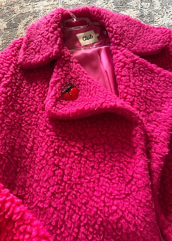 Beymen Club Pembe Midi Kadın Peluş Kaban - Görsel 2