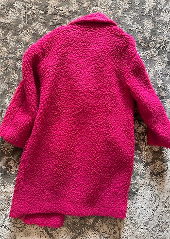 Beymen Club Pembe Midi Kadın Peluş Kaban - Görsel 7