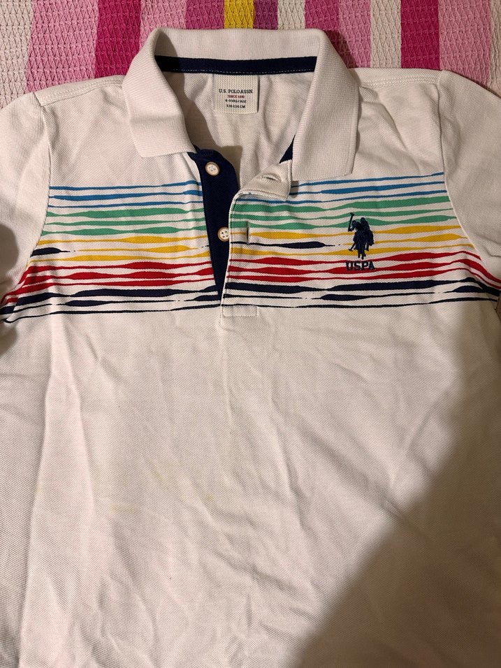 Erkek Çocuk Çok Renkli Baskılı Polo Tişört - Görsel 2