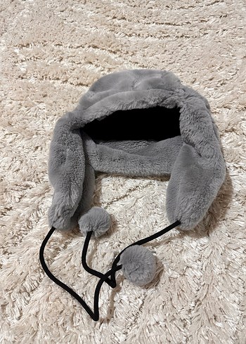 Gri Kürklü Kadın Şapka - Görsel 4