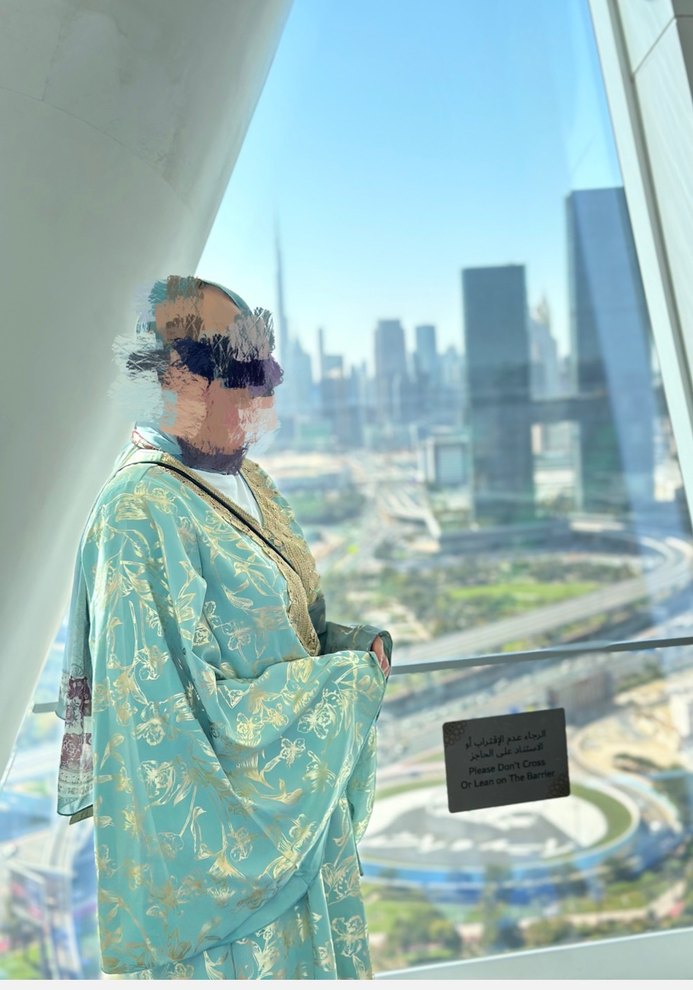 Uzun Kollu, Desenli Bohem Uzun Elbise ve şal - Görsel 2