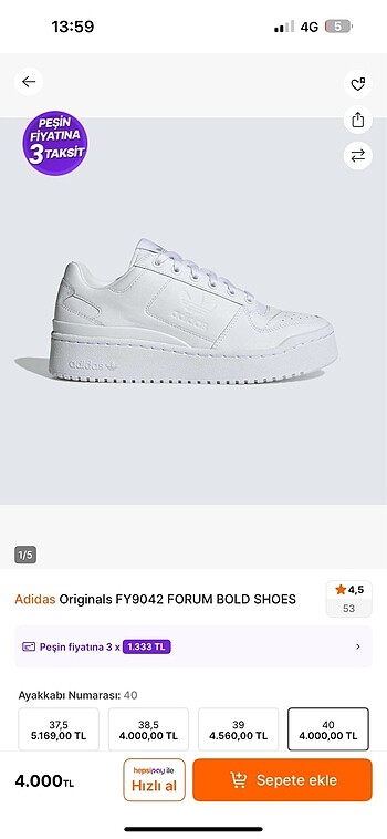 Adidas ayakkabı