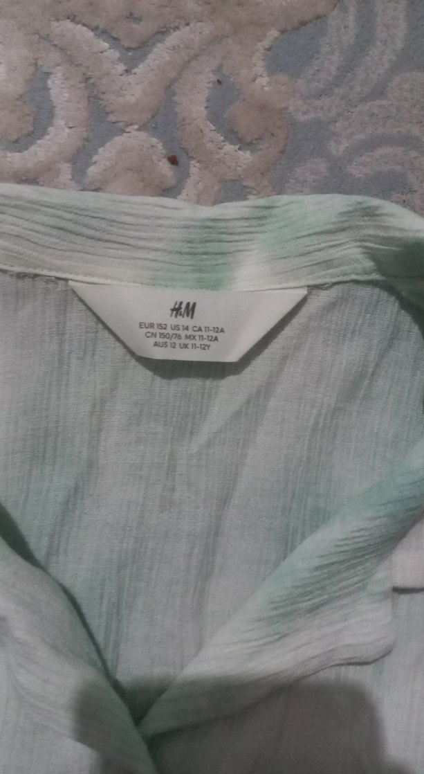 Yeşil Pastel Batik Kısa Kollu Gömlek - Görsel 4