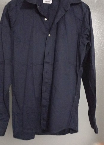 Lacivert Düğmeli Erkek Gömlek - Görsel 3