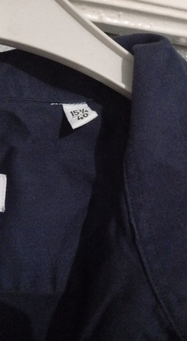 Lacivert Düğmeli Erkek Gömlek - Görsel 5