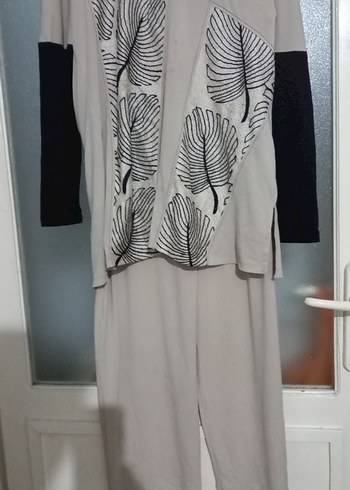 Gri Uzun Kollu Salaş Kadın Takım - Görsel 6