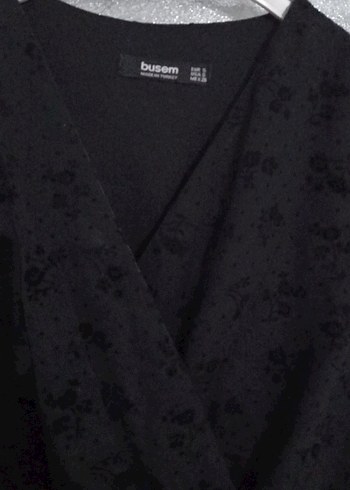 Uzun Siyah Kemerli Gotik Elbise - Görsel 5