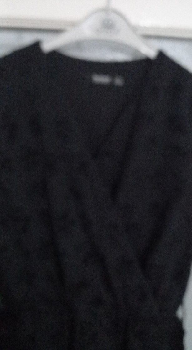 Uzun Siyah Kemerli Gotik Elbise - Görsel 4