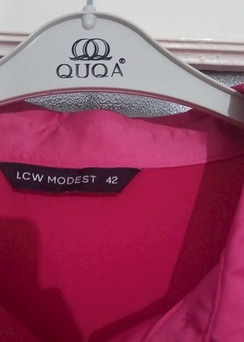 Kadın Pembe Düğmeli Uzun Kollu Gömlek - Görsel 3