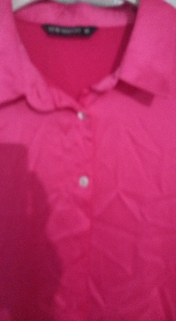 Kadın Pembe Düğmeli Uzun Kollu Gömlek - Görsel 4