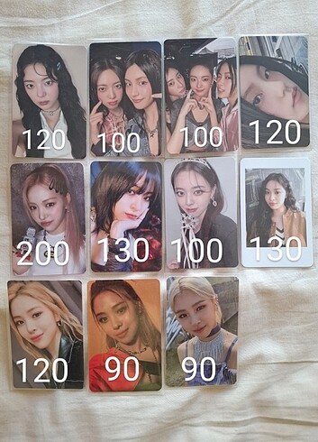  itzy official pc photocard pob