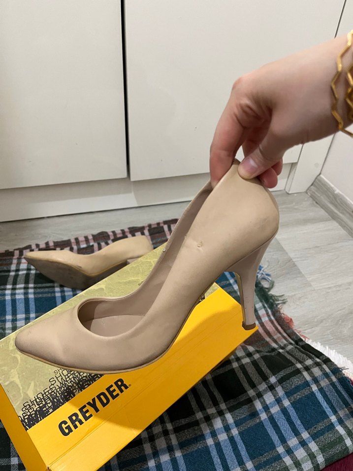 Bej Kadın Stiletto Topuklu Ayakkabı - Görsel 2