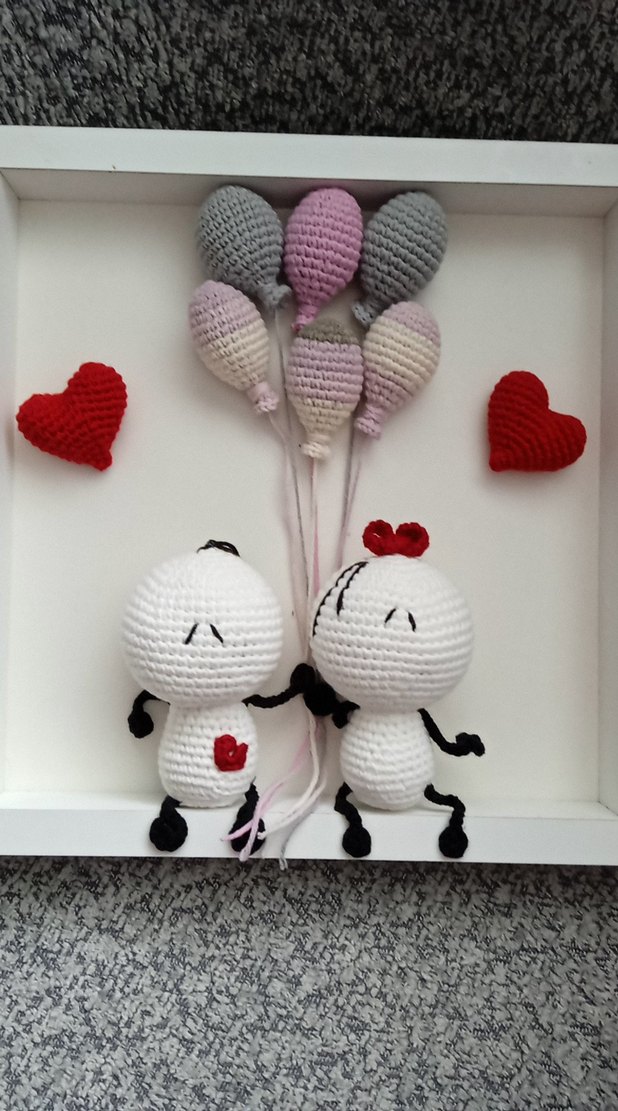 Renkli Balonlu El Örmesi Peluş Oyuncak panosu - Görsel 2