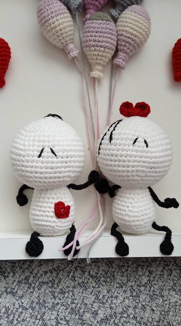 Renkli Balonlu El Örmesi Peluş Oyuncak panosu - Görsel 3