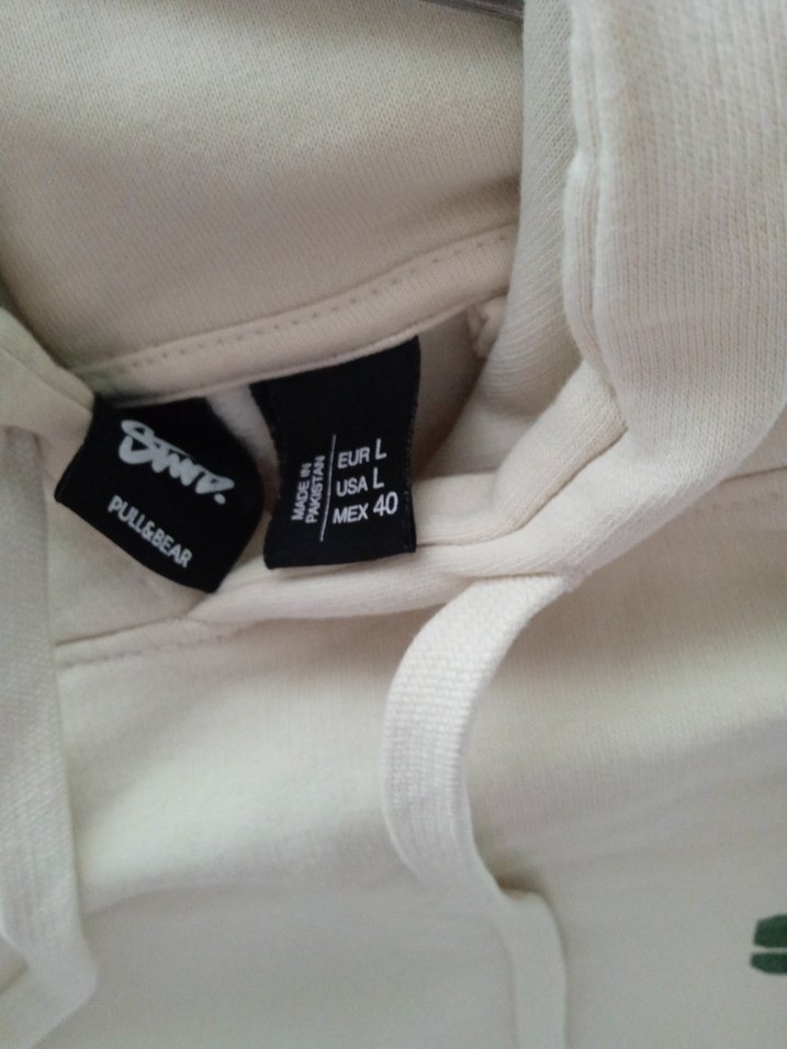 kadın Beyaz Kapüşonlu Sweatshirt - Görsel 3