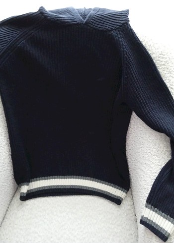 Erkek Triko Kapüşonlu kazak - Görsel 2