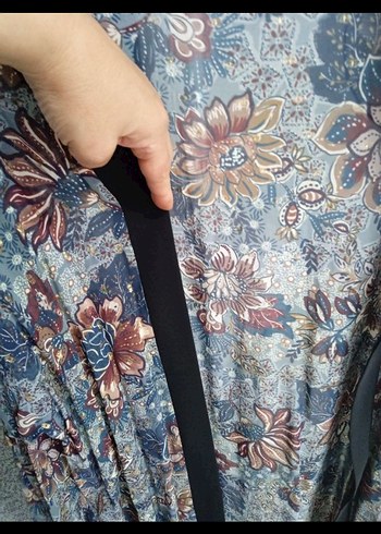 Zara Bohem Tarz Uzun Çiçek Desenli Kimono