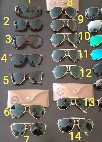 Beden sarı Renk ORJİNAL RAYBAN BAUSCH LOMB BL USA camlar