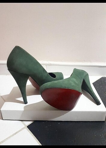 Yeşil 37 Polo Garage İnce Topuklu - Görsel 3