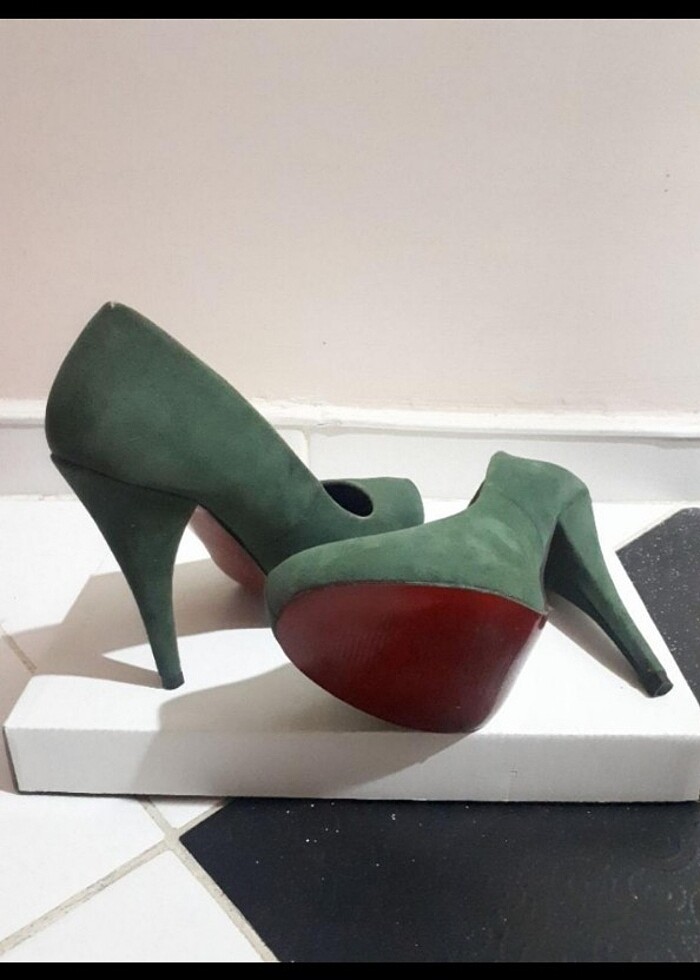 Yeşil 37 Polo Garage İnce Topuklu - Görsel 3