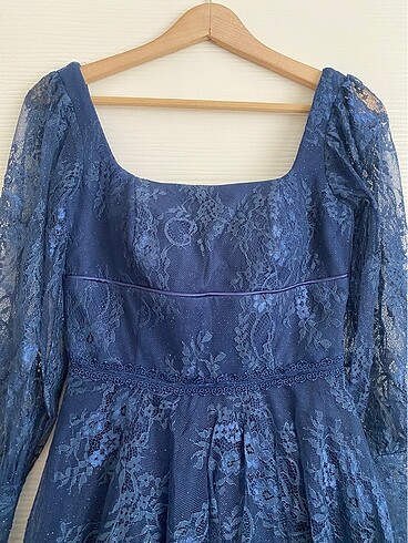 Lacivert Abiye Elbise - Görsel 2