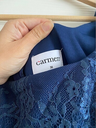 Lacivert Abiye Elbise - Görsel 4