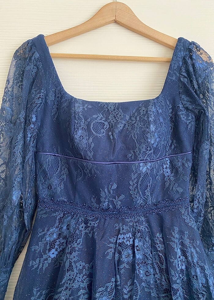 Lacivert Abiye Elbise - Görsel 2