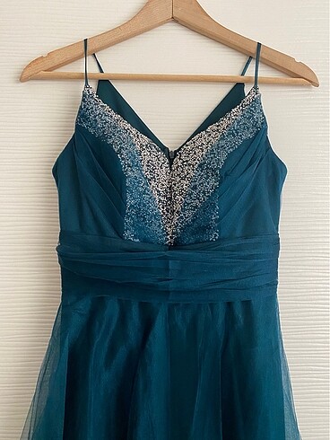 Koyu Yeşil Abiye - Görsel 2