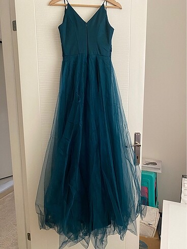 Koyu Yeşil Abiye - Görsel 5