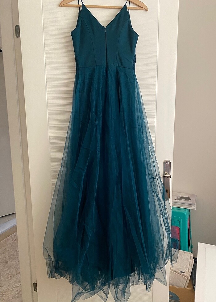 Koyu Yeşil Abiye - Görsel 5