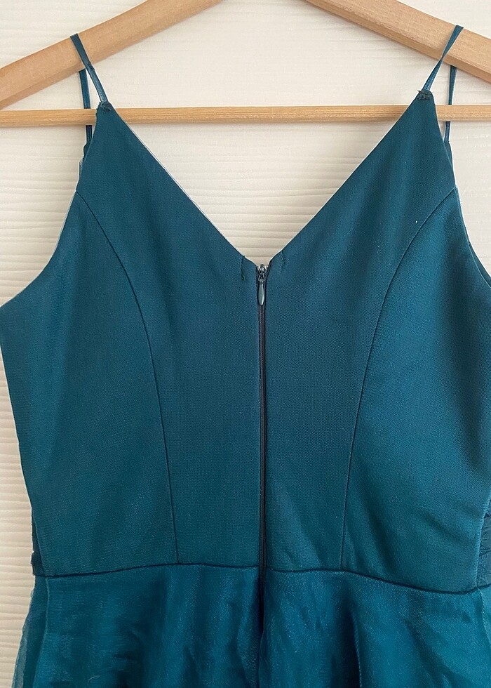 Koyu Yeşil Abiye - Görsel 4