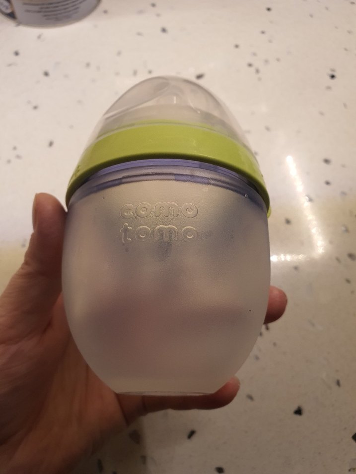 comotomo Bebek Biberonu, Şeffaf Kapaklı - Görsel 4