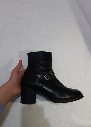 Vintage gümüş tokalı bot 