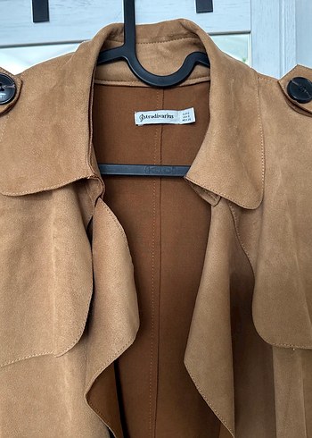 Stradivarius Stradivarius Kamel Süet Trençkot