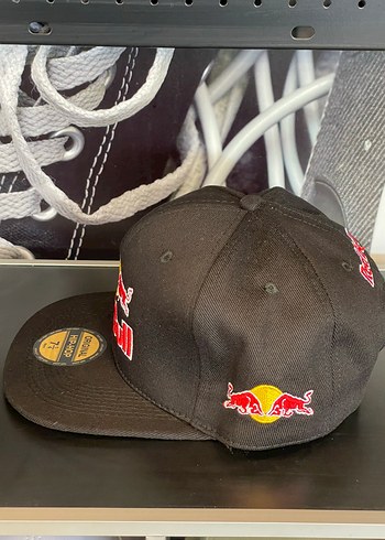Beden siyah Renk Red Bull Siyah Hip-Hop Şapka