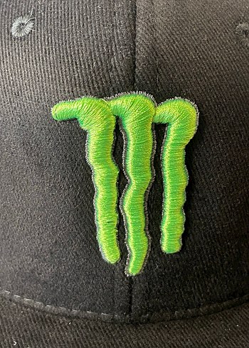  Beden Siyah Monster Logolu Erkek Snapback Şapka