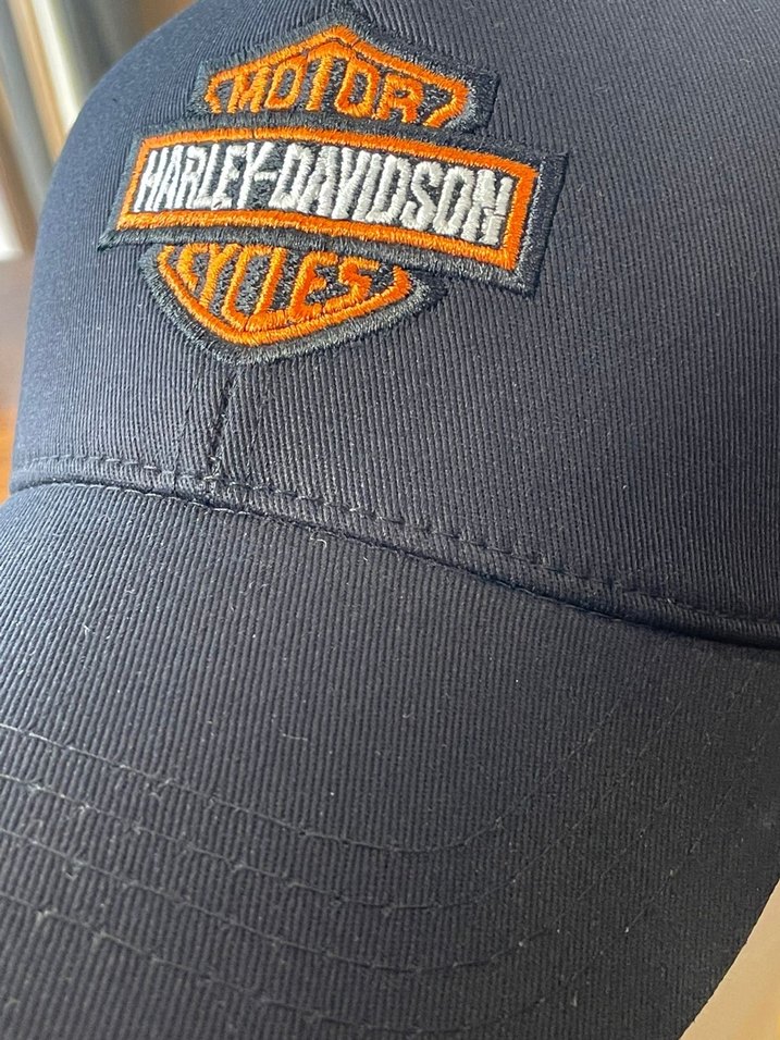 Harley Davidson Motor Siyah Cap Şapka - Görsel 5