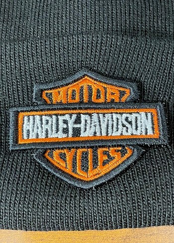 Harley Davidson Siyah Kışlık Bere - Görsel 2