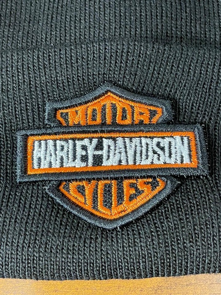 Harley Davidson Siyah Kışlık Bere - Görsel 2