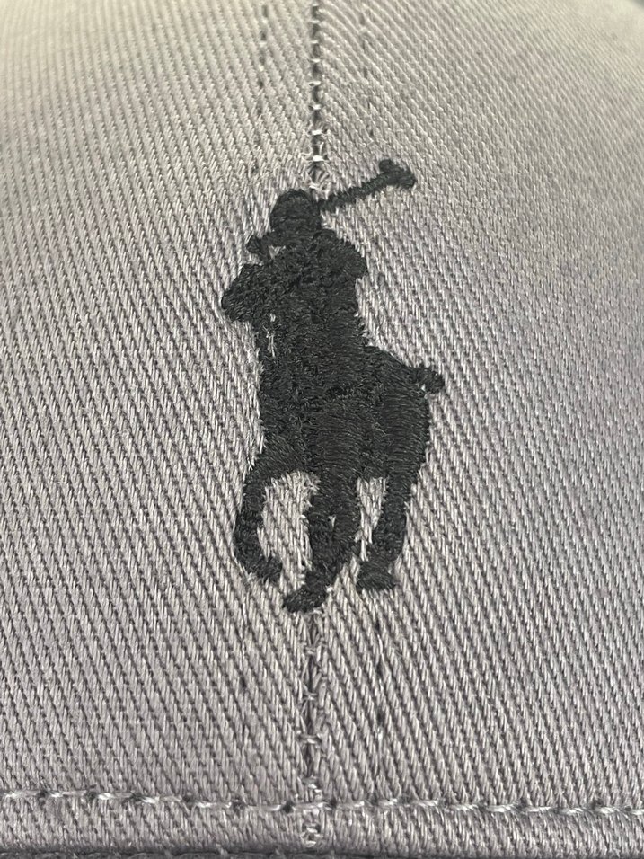 Polo Nakışlı Gri Cap Şapka - Görsel 5