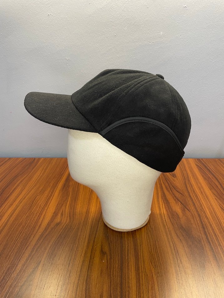 Siyah Erkek Kulaklıklı Polar Şapka Cap - Görsel 2