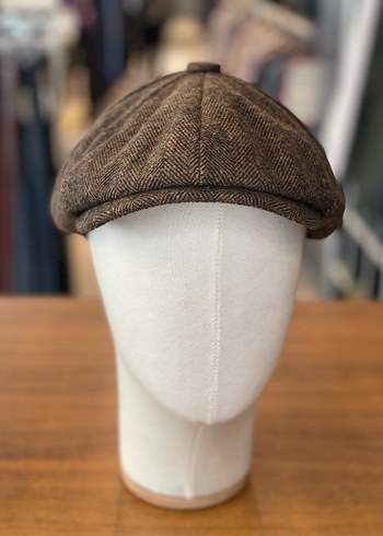 Peaky Blinders Vintage Kahverengi Kasket Şapka - Görsel 2