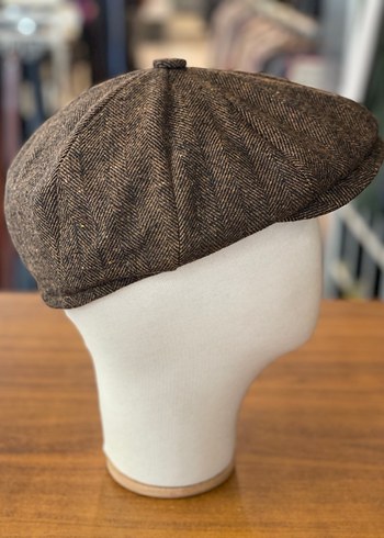 Peaky Blinders Vintage Kahverengi Kasket Şapka - Görsel 3