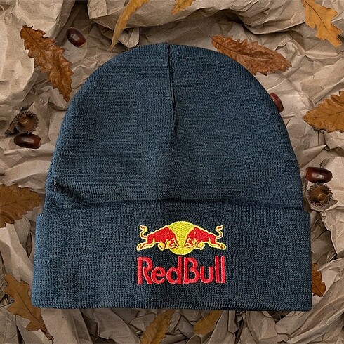 Red Bull Nakışlı Siyah Akrilik Kışlık Bere