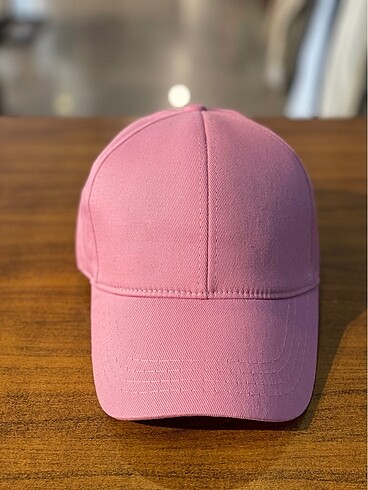 Diğer Pembe Renk Basic Düz Pamuklu Cap Şapka