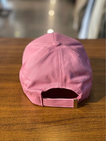 Beden pembe Renk Pembe Renk Basic Düz Pamuklu Cap Şapka