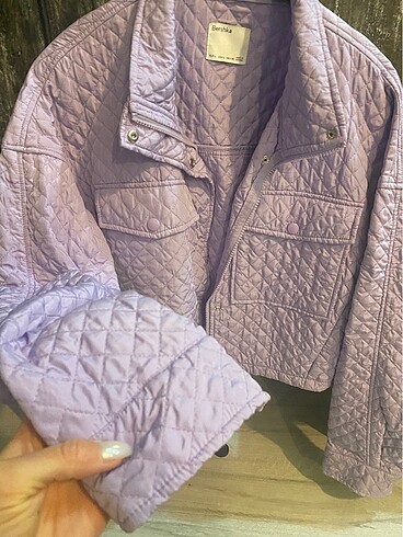 l Beden Bershka lila ceket