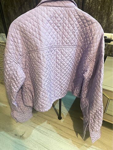 l Beden mor Renk Bershka lila ceket