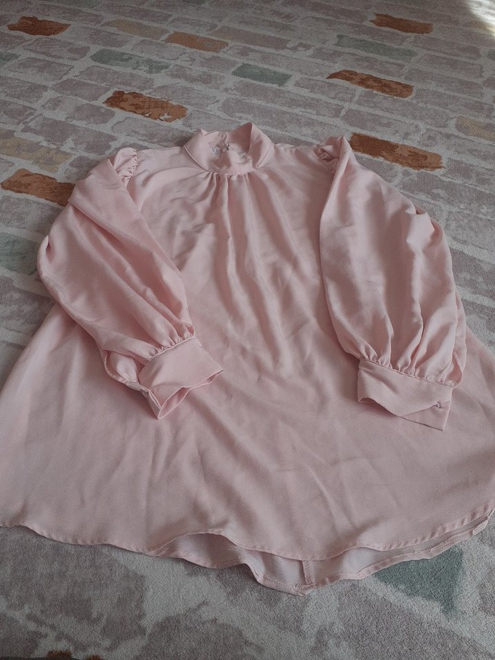 Pembe Uzun Kollu Hamile Bluzu - Görsel 2